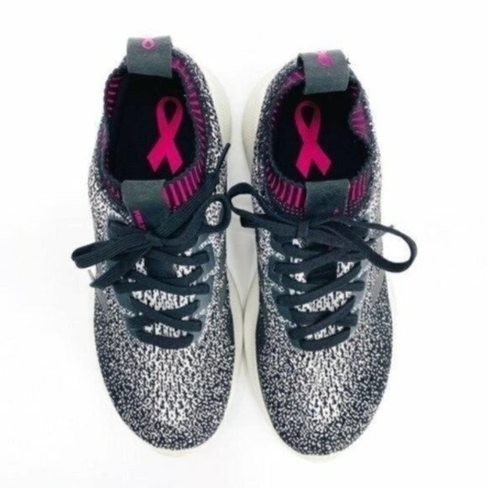 Adidas Women's PureBounce Breast Cancer Awareness Black 8 Running Comfy Sneakers - Picture 3 of 8